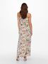 �rmelloses Maxi Blusenkleid Dress Gepunktet Locker Lang Rundhals