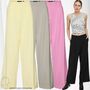 Damen Weite Stoffhose Culotte Palazzo Marlene Business Pants VMTROIAN