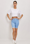 Damen Capri Jeans Shorts 3/4 Super Stretch Kurze Chino Hose Big Size Push Up Bermuda Pants