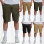 Kurze Cargo Shorts Hose Capri Bermuda Trekking Pants Freizeit Trousers