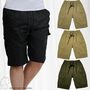 Kurze Cargo Shorts Hose Capri Bermuda Trekking Pants Freizeit Trousers