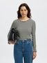 Basic Langarm Shirt D�nner Baumwolle Longsleeve SLFANNA