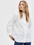 Basic Hemd Bluse Langarm Business Shirt aus Baumwolle SLFREKA