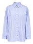 Basic Hemd Bluse Langarm Business Shirt aus Baumwolle SLFREKA