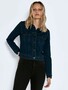 Kurze Jeansjacke Basic Denim �bergangsjacke Stoned Washed Jacket NMDEBRA