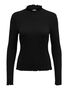 D�nnes Langarm Shirt Basic Stretch Rundhals Stehkragen Longsleeve