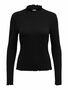 D�nnes Langarm Shirt Basic Stretch Rundhals Stehkragen Longsleeve