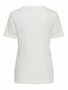 Einfarbiges T-Shirt mit Brand Herz Basic Kurzarm Rundhals Top ONLKITA