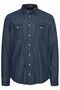 Langarm Jeans Hemd Langarm Regular Fit Freizeit Shirt Baumwolle BHANTES