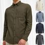 Jack & Jones Twill Hemd Shacket Basic Freizeit Langarm Shirt Einfarbig JJECLASSIC