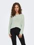 Basic Strickpullover Stretch Sweater Langarm Rundhals Shirt ONLGEENA