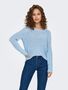 Basic Strickpullover Stretch Sweater Langarm Rundhals Shirt ONLGEENA
