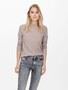 Basic Strickpullover Stretch Sweater Langarm Rundhals Shirt ONLRICA
