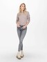 Basic Strickpullover Stretch Sweater Langarm Rundhals Shirt ONLRICA