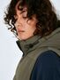 Lange Puffer Weste Wattierte Stepp Jacke ohne �rmel Kapuze & Zip