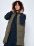 Lange Puffer Weste Wattierte Stepp Jacke ohne �rmel Kapuze & Zip