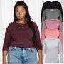 D�nner Pullover Langarm Shirt Curvy Plus Size Gro�e Gr��en �bergr��e