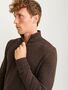 Jack & Jones D�nner Strickpullover Stehkragen Sweater mit Zip Langarm Basic JJEEMIL