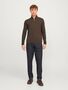 Jack & Jones D�nner Strickpullover Stehkragen Sweater mit Zip Langarm Basic JJEEMIL