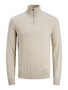 Jack & Jones D�nner Strickpullover Stehkragen Sweater mit Zip Langarm Basic JJEEMIL