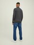 Jack & Jones D�nner Strickpullover Stehkragen Sweater mit Zip Langarm Basic JJEEMIL