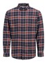 Jack & Jones Kariertes Hemd Basic Flanell Langarm Freizeit Shirt JJECLASSIC