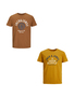 Jack & Jones Logo T-Shirt 2-er St�ck Pack Rundhals Shirt Kurzarm Set JJELOGO