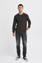 Strickpullover Rundhals Basic Sweater Knitted Langarm Shirt Jumper