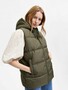 Warme Puffer Weste Wattierte Stepp �bergangsjacke �rmellos SLFALINA