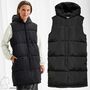 Lange Puffer Weste Warm Wattierte Stepp �bergangsjacke �rmellos SLFALINA