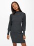 Langarm Strickkleid Mini Pullover Dress Stehkragen Shirt ONLKATIA