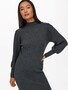 Langarm Strickkleid Mini Pullover Dress Stehkragen Shirt ONLKATIA