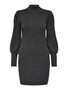Langarm Strickkleid Mini Pullover Dress Stehkragen Shirt ONLKATIA