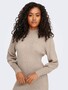 Langarm Strickkleid Mini Pullover Dress Stehkragen Shirt ONLKATIA
