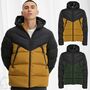 Warm Gef�tterte Winter Jacke Puffer Stepp Parka Einstellbare Kapuze