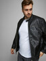 Jack & Jones Kunstleder Jacke Plus Size Biker �bergangs Blouson �bergr��e JJEROCKY
