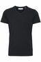 V-Ausschnitt T-Shirt Einfarbiges Kurzarm Shirt Stretch Basic LINCOLN