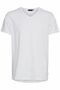 V-Ausschnitt T-Shirt Einfarbiges Kurzarm Shirt Stretch Basic LINCOLN