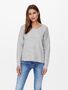 Warmer Strickpullover Stretch Sweater V-Ausschnitt Langarm ONLDANIELLA