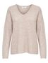ONLY Warmer Strickpullover Stretch Sweater V-Ausschnitt Langarm