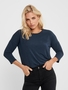 D�nner Basic Strickpullover 3/4 Langarm Stretch Sweater ONLGLAMOUR
