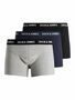 Jack & Jones 3er St�ck Pack Boxershorts Trunks Set Stretch Basic Unterw�sche Hose