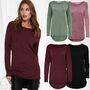 Langer Feinstrick Pullover Langarm Stretch Sweater Locker ONLALONA