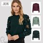 Eleganter Sweatshirt Pullover Mesh Langarm Blusen Jumper JDYFAIRVIEW