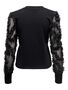 Eleganter Sweatshirt Pullover Mesh Langarm Blusen Jumper JDYFAIRVIEW