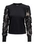 Eleganter Sweatshirt Pullover Mesh Langarm Blusen Jumper JDYFAIRVIEW
