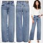 High Waist Jeans Stretch Denim Schlaghose 5-Pocket Wide Leg ONLJUICY