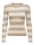 Gestreifter Langarm Strickpullover Striped Oberteil Knit Sweater JDYPLUM