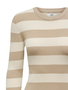 Gestreifter Langarm Strickpullover Striped Oberteil Knit Sweater JDYPLUM