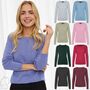 Eleganter Feinstrick Sweater Struktur Longsleeve VMCARE Pullover